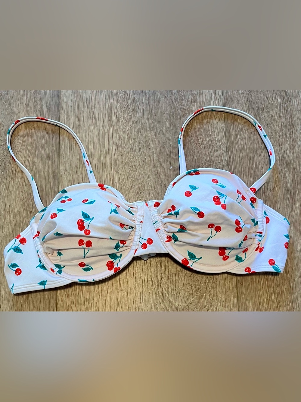 wild fable White Cherry Print Bikini Top